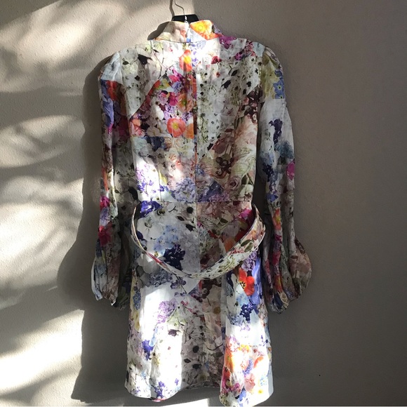 ❌ SOLD❌ Zimmermann Prima Floral Belted Shirtdress - Picture 8 of 16